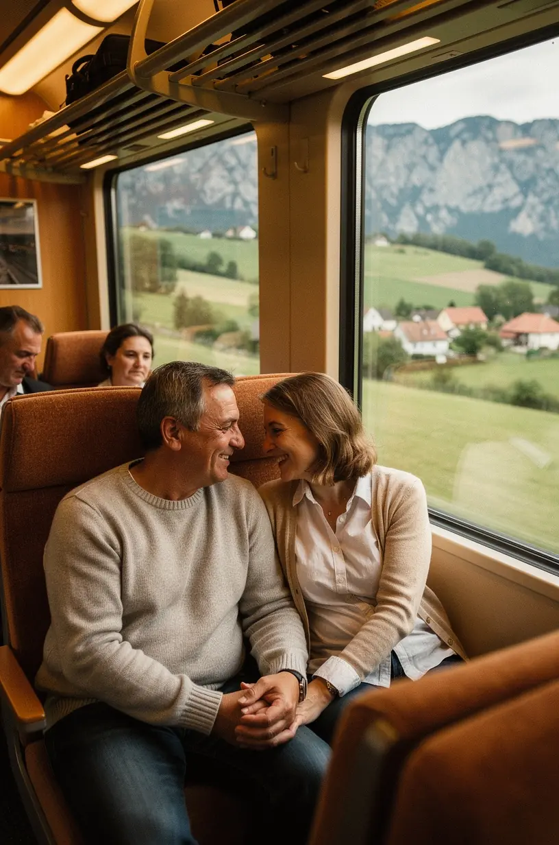 Moderný autobus zastavuje na horskej autobusovej zastávke s výhľadom na panorámu slovenských Tatier.
